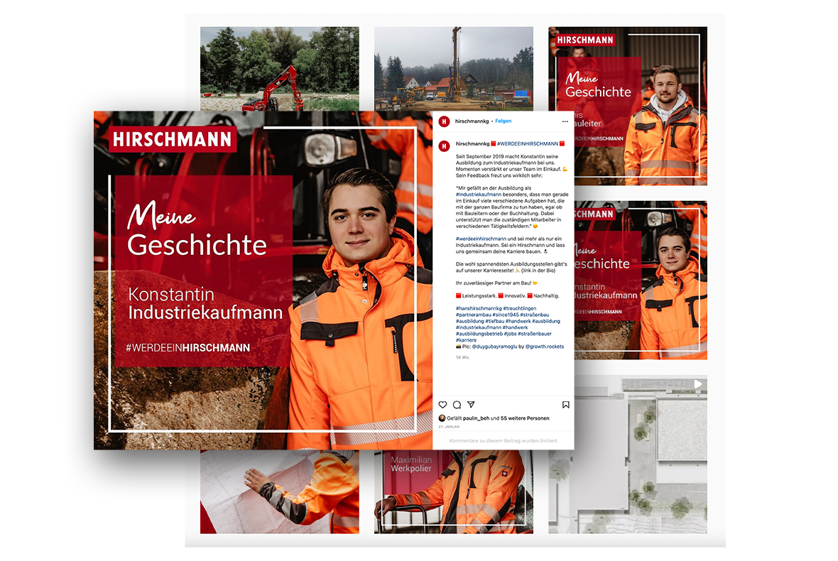 Hirschmann KG - Web-Design Social Media Referenz